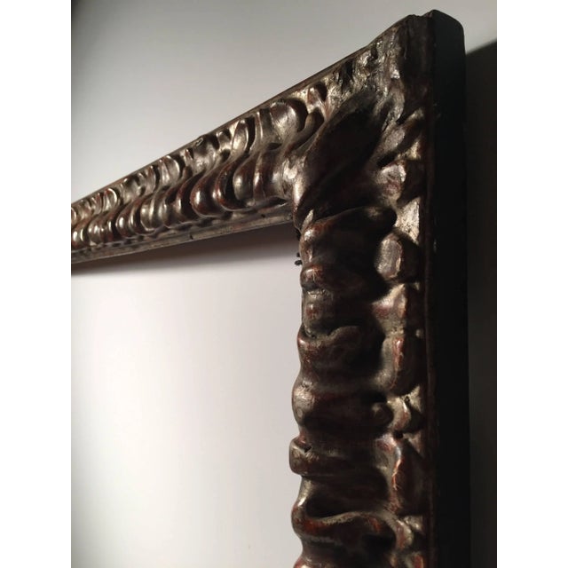 Mid 20th Century Vintage 20th Century Italian Decorator Frame Mirror Baroque Style For Sale - Image 5 of 9