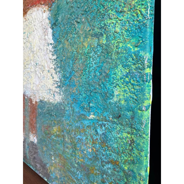 Girl With Blue Balloon 2005 Large Statement Piece Oil Painting by Zaza Khabuliani, Original, Signed For Sale - Image 10 of 12