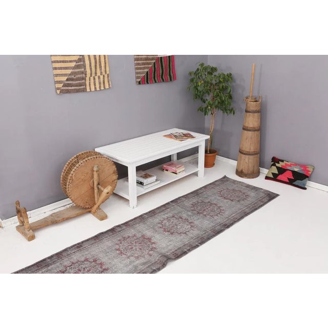 Mid 20th Century Vintage Gray Turkish Runner For Sale In Los Angeles - Image 6 of 7