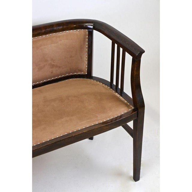 1910s Art Nouveau Bentwood Bench, Austria, 1910 For Sale - Image 5 of 18