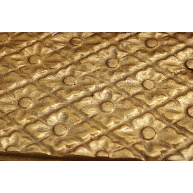 Vintage Italian Ebonized and Gilt Gold Wall Mirror For Sale In Philadelphia - Image 6 of 13