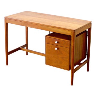 Drexel "Declaration" Walnut Writing Desk Designed by Stewart MacDougall and Kipp Stewart For Sale