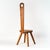 Wood Mid 20th Century Keyhole Chair by William Fetner Signed Pine Tall Back Sculptural Chair For Sale - Image 7 of 14