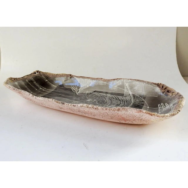 Vintage Abstract Clay Portrait Bowl by Alejandra Almuelle For Sale - Image 4 of 7