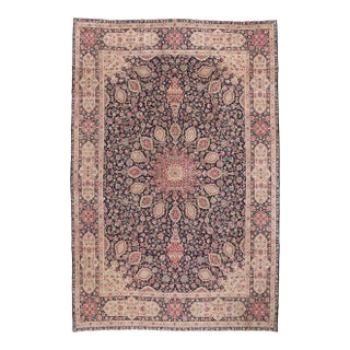 Late 19th Century Signed Persian Kerman Rug - 11'02 X 16'09 For Sale