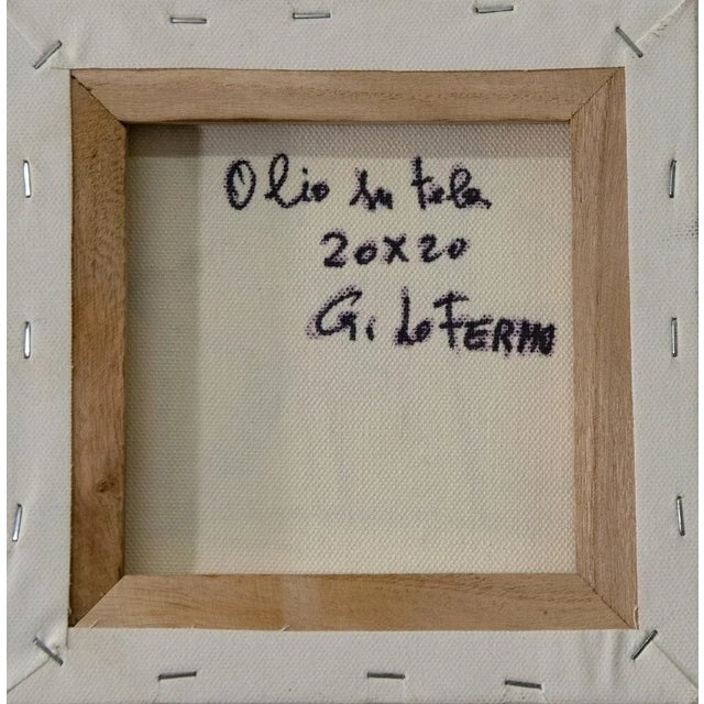 Giorgio Lo Fermo, Abstract Green, Oil Painting, 2020 For Sale - Image 3 of 4