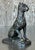 Black Vintage Boho Patinated Metal Dog For Sale - Image 8 of 11