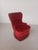 Danish Armchair Reupholstered in Red Velvet, 1900s For Sale - Image 9 of 12