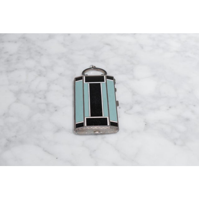 Art Deco Vanity Box in Enamel, 1920 For Sale - Image 9 of 9