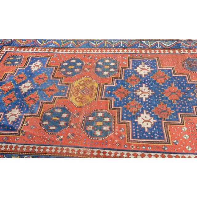 Antique Kazak Rug 5'8'' x 7'9'' For Sale In New York - Image 6 of 12