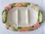 19" Large Hand Painted Divided Vegetable Serving Platter - Made in Portugal For Sale - Image 12 of 12