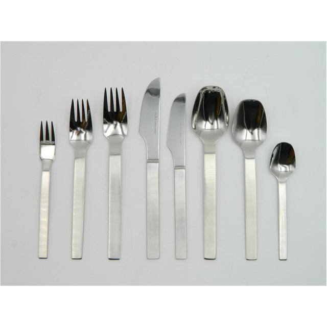 Stainless Steel Cutlery Set for 6 People by Rosenthal, Model Titan, 1960s, Set of 48 For Sale - Image 14 of 16