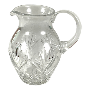 1990s Modern Cut Glass Pitcher