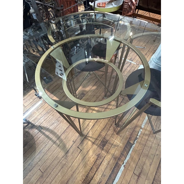 Minson Midcentury Modern Round Table and 4 Chairs For Sale - Image 4 of 13