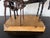 Vintage Brutalist Abstract Mare & Foal Metal Sculpture on Burl Wood Base For Sale - Image 14 of 16