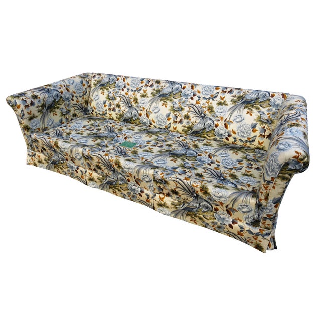 1980s Vintage Ethan Allen Sofa With 5th Avenue Quilted Designer Fabric Chairish