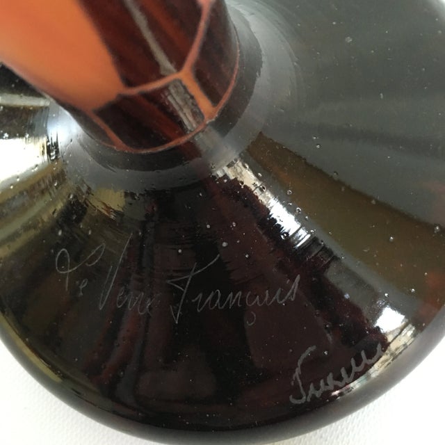 Le Verre Francais Art Deco Floral Vase | Chairish