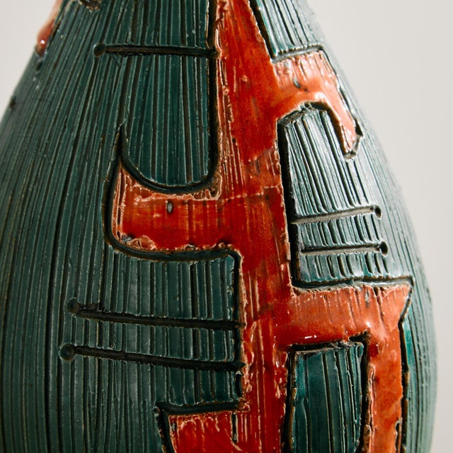 Beige Ceramic Table Lamp by Jiří Georges & Paul Pannier, 1970s For Sale - Image 8 of 13