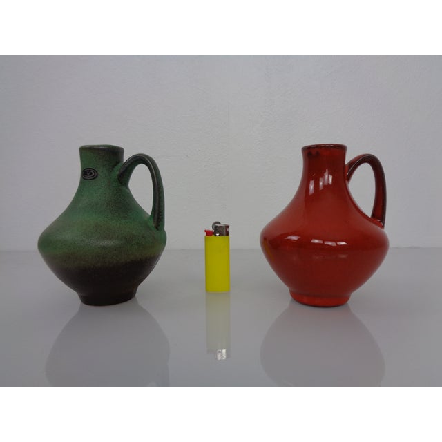 Studio Ceramic Model 129/12 Vases by Fritz van Daalen, Germany, 1960s, Set of 2 For Sale - Image 4 of 15