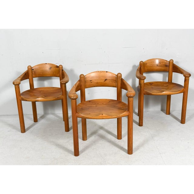 Mid-Century Modern Vintage Armchairs by Rainer Daumiller for Hirtshals Sawmill, Denmark, 1970s, Set of 6 For Sale - Image 3 of 18