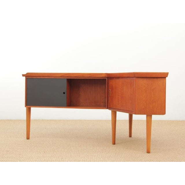 Mid-Century Modern Scandinavian Boomerang Desk by Arne Hovmand-Olsen, 1950s For Sale - Image 15 of 18