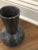 1990s Two-Tone Grey Marble Bottleneck Vase For Sale - Image 4 of 6