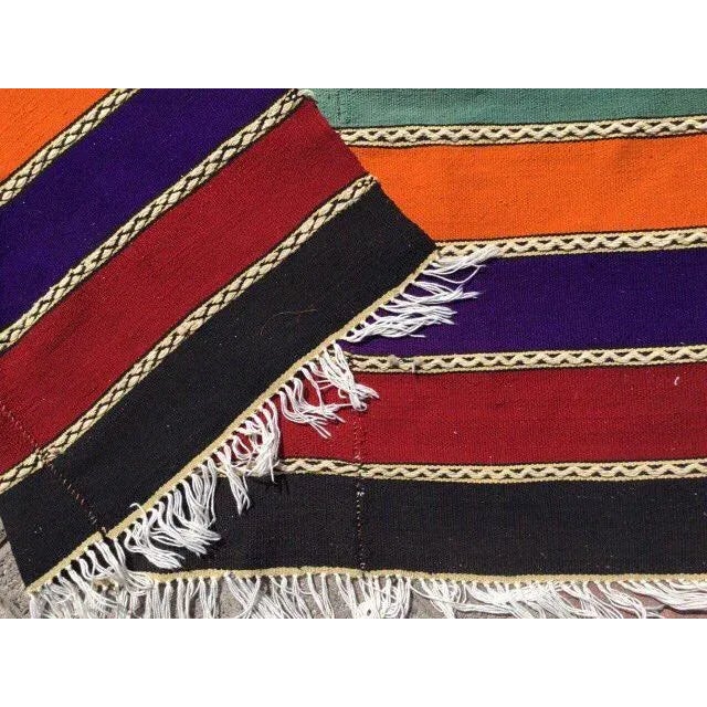 1960s Colorful Bohemian Kilim Rug - 52"x85" For Sale - Image 4 of 4