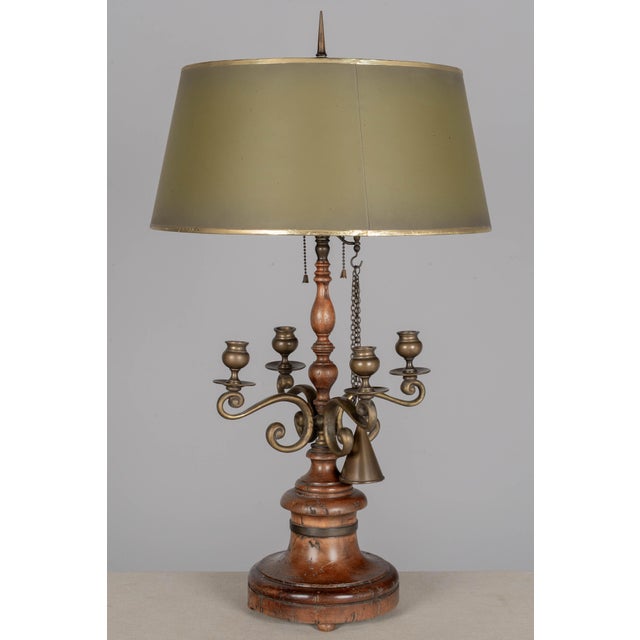 Rustic European Vintage Italian Bouillotte Lamp by Chapman For Sale - Image 3 of 12