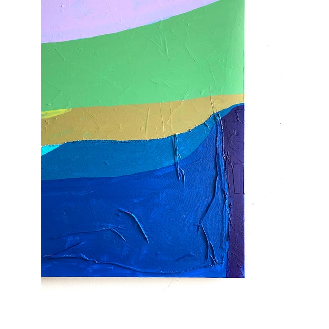 2020s "Smooth Sailing" Original Mixed Media Painting by Jessalin Beutler For Sale - Image 5 of 6