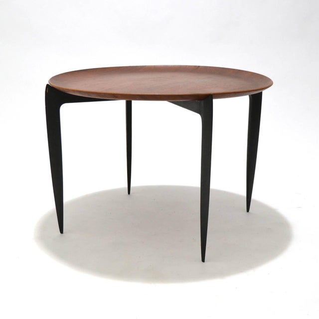 Mid 20th Century Willumsen & Engholm Collapsible Tray Top Table by Fritz Hansen For Sale In Chicago - Image 6 of 10