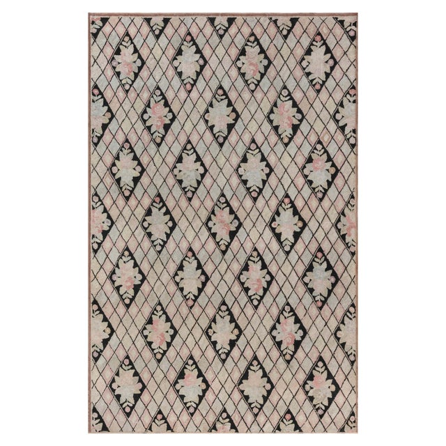 Doris Leslie Blau Vintage Botanic Hooked Rug For Sale