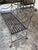 Vintage Regency-Style Reeded Wrought-Iron Garden Bench With Paw Feet For Sale In Chicago - Image 6 of 12