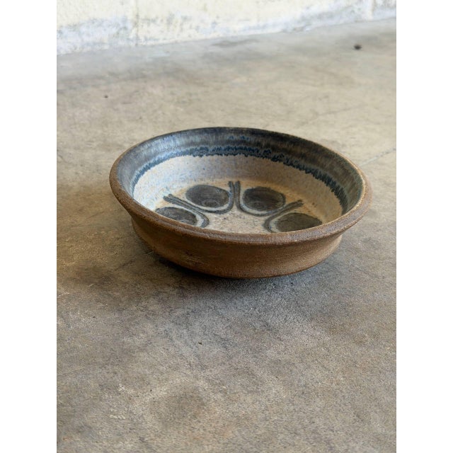 Blue Michael Andersen & Søn Danish Blue Ceramic Small Bowl 1960s Mid-Century For Sale - Image 8 of 9