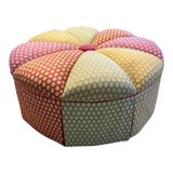 Highland House Custom Color Wheel Ottoman For Sale