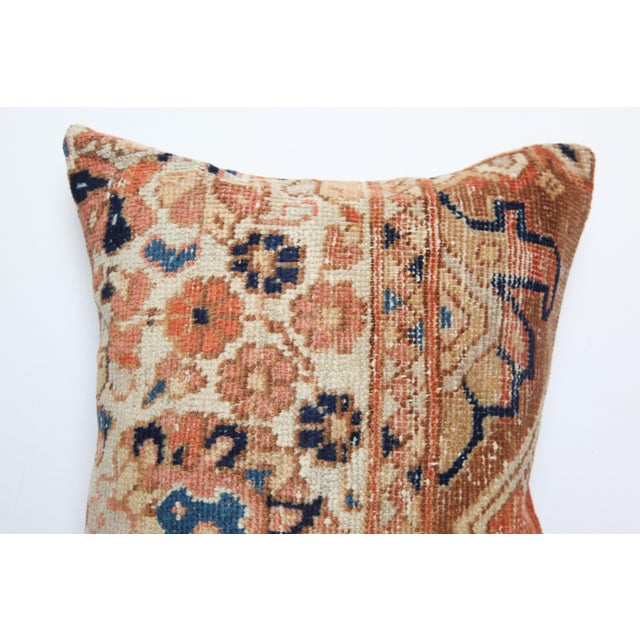 Art Deco Mid 20th Century Boho Floor Pillow Cover – Handwoven Turkish Rug Pillow -20'' X 20'' For Sale - Image 3 of 8