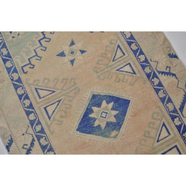 Turkish 1950s Faded Oushak, Weathered Earth Tone Floor Art For Sale - Image 3 of 10