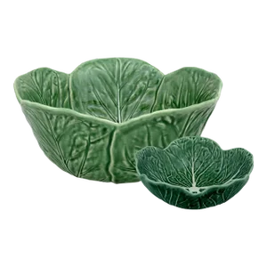 Bordallo Pinheiro Cabbage Salad Serving Set, Green, 5 Pieces