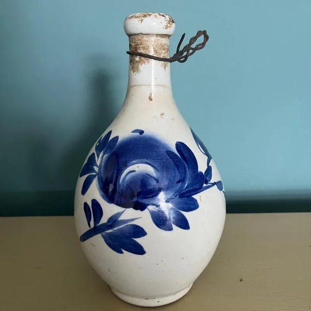 Vintage Japanese Saki Bottle in Ceramic For Sale - Image 10 of 10