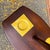 Vintage Mid-Century Modern Walnut Laurel-Style Floor Lamp Table With Ceramic Ashtray & Coasters For Sale - Image 12 of 12