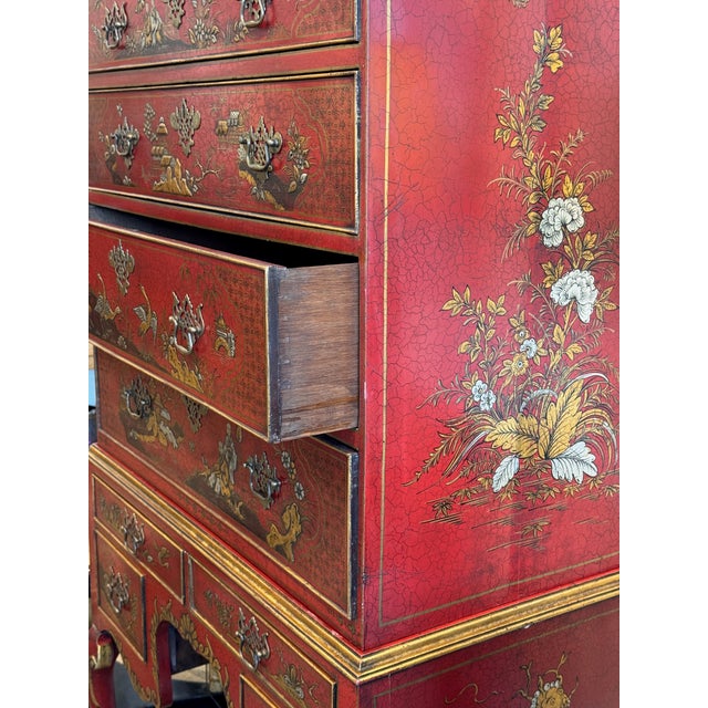 Late 18th Century George III Chinoiserie Chest on Stand For Sale - Image 14 of 16
