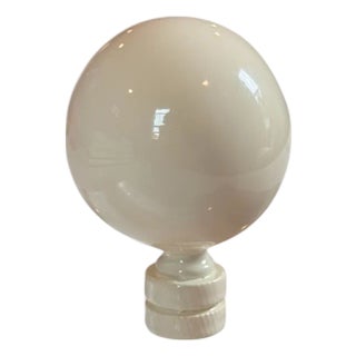 Hand-Lacquered Lamp Finial –Maison Blanc For Sale