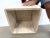Cream Vintage Italian Modern Travertine Cube Side Table or Pedestal For Sale - Image 8 of 8