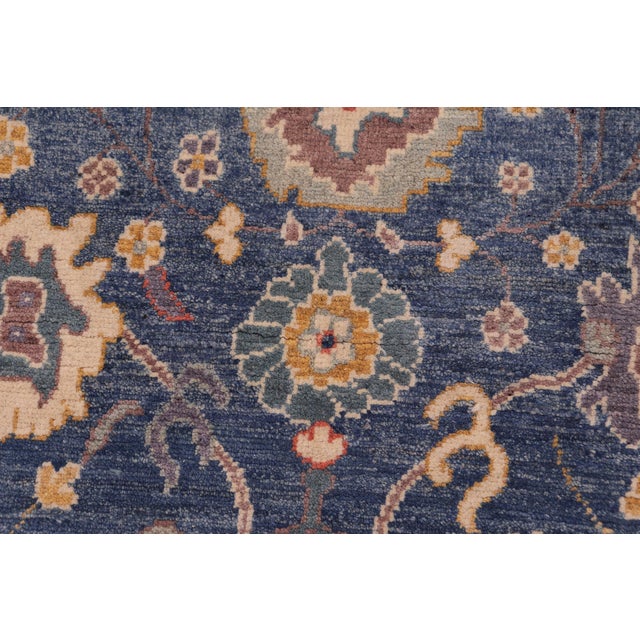 Rustic Kazak Southwestern Light Blue/Beige Wool Rug - 3'10''x6'0'' For Sale In New York - Image 6 of 10