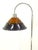 Mid-Century Modern Mid-Century Nickel-Plated Floor Lamp with Amber Glass Head, 1970s For Sale - Image 3 of 8