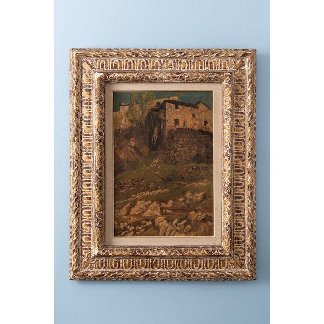 Fernand Combes, The Mill, Early 20th Century, Oil Painting on Canvas For Sale - Image 11 of 11