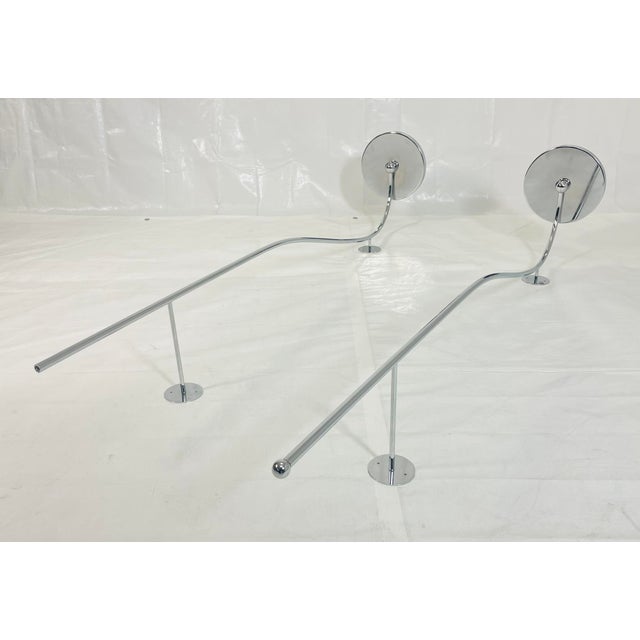 Pair of “Ionico” Chrome Wall Shelves by Vg New Trend, Italy For Sale In Los Angeles - Image 6 of 18
