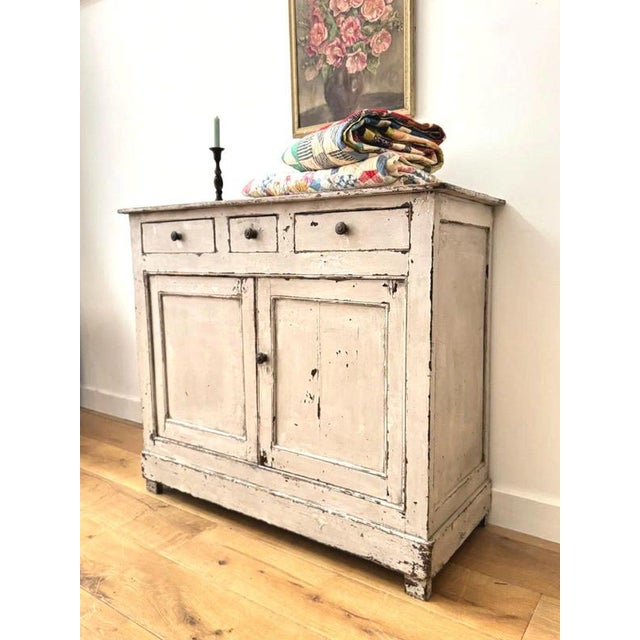 Vintage Painted Wooden Buffet For Sale - Image 6 of 13