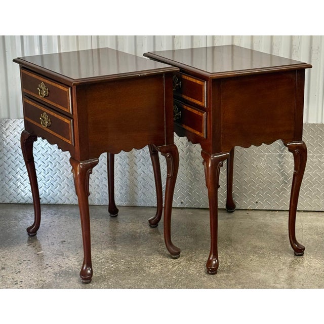Hickory White Hickory White “American Masterpiece” Georgian End Tables / Nightstands For Sale - Image 4 of 12