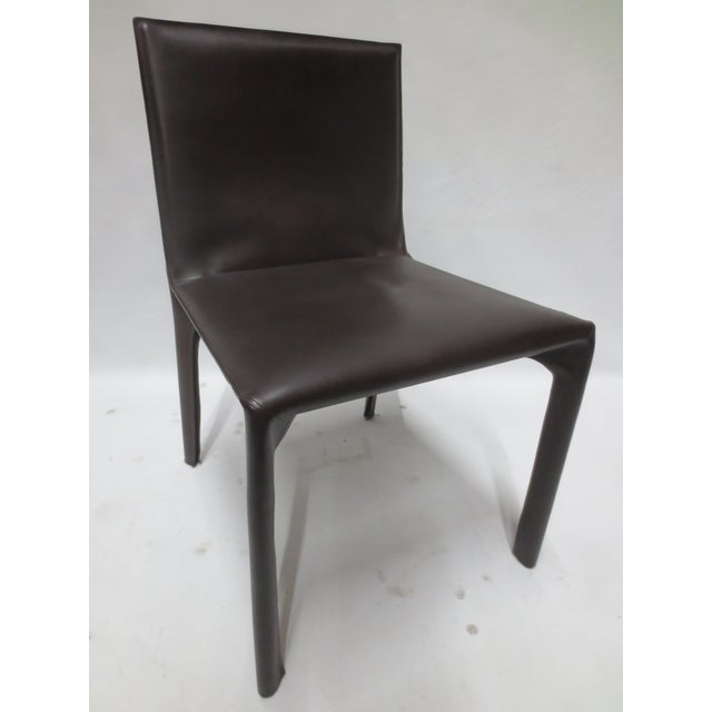2010s Walter Knoll Saddle Leather Chair (New) For Sale - Image 5 of 8