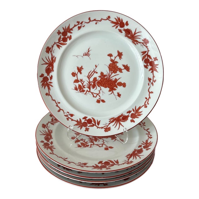 Mottahedeh Red Goa Salad Plate- Set of 5 For Sale
